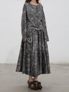 Mutedance 25 Autumn/Winter Round Neck Top Skirt Plant Dye Highly Handmade MD-MD25FW69-garden (MD25FW65)